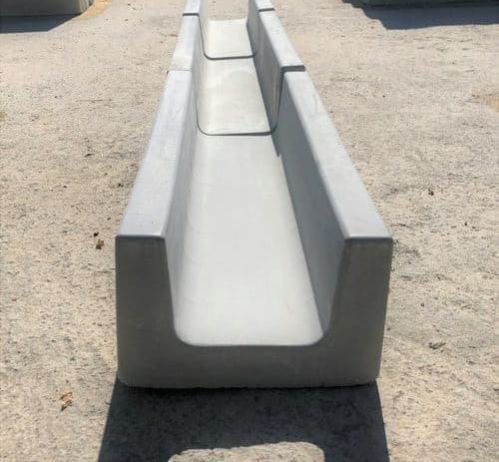 Precast concrete shallow drains